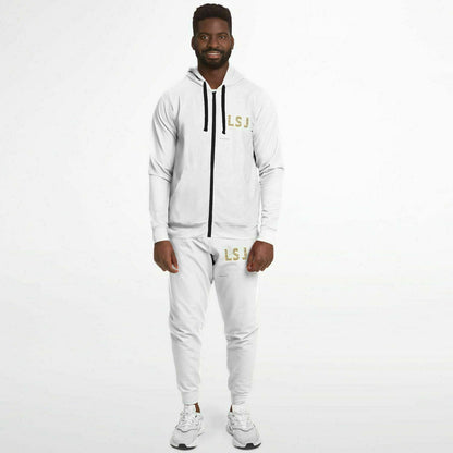 White LSJ Bling Track Suit