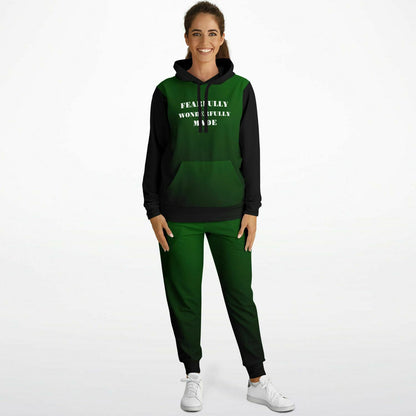 Fearfully & Wonderfully Made Green & Black Sweat Suit