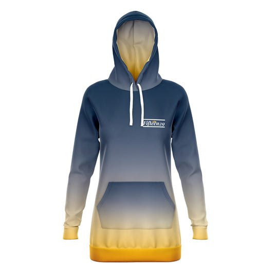 1529 Blue & Gold Long Hoodie