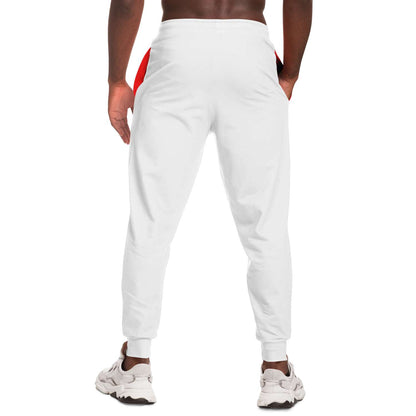 Black History Month White Joggers