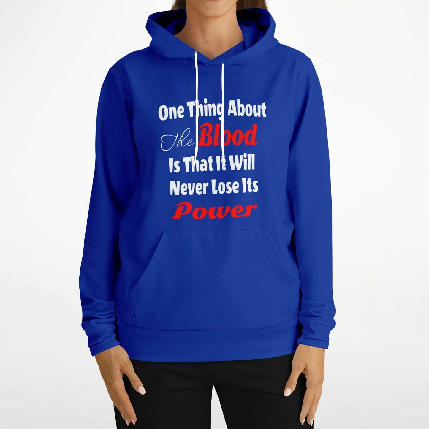 One Thing About The Blood Of Jesus Fashion Hoodie - AOP