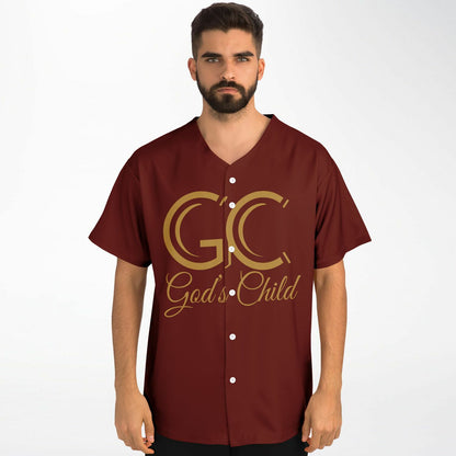 God's Child Baseball Jersey - Maroon