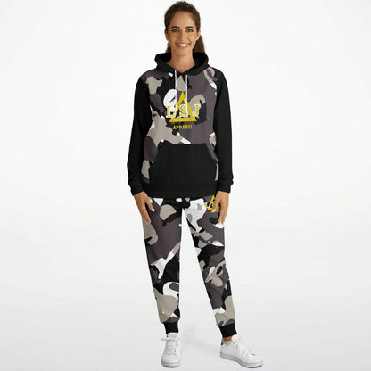 LSJ Black Camo Sweat Suit