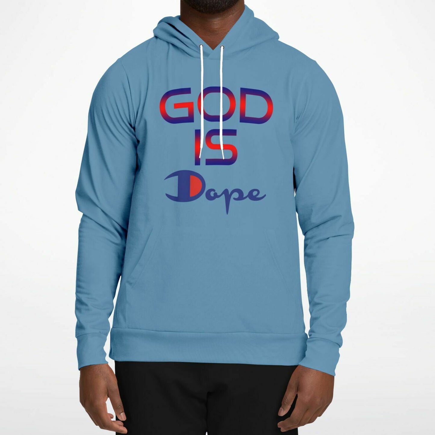 God Is Dope Hoodie Artic Blue