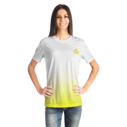LSJ Brand Yellow & White Ombre T-Shirt