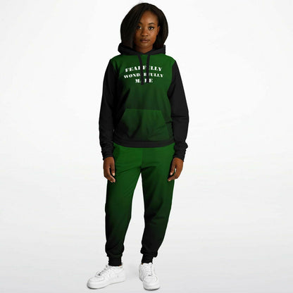 Fearfully & Wonderfully Made Green & Black Sweat Suit