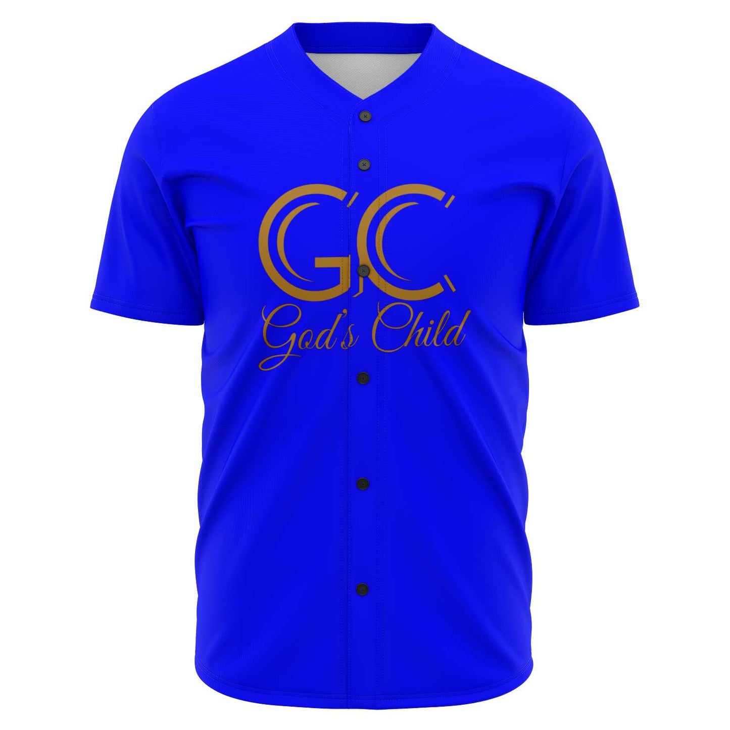God's Child Baseball Jersey - Moroccan Blue