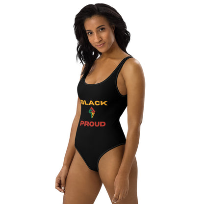 Black & Proud One-Piece Swimsuit