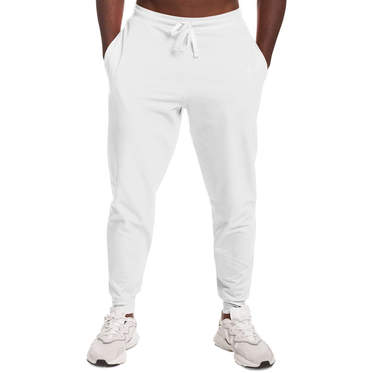 Black History Month White Joggers