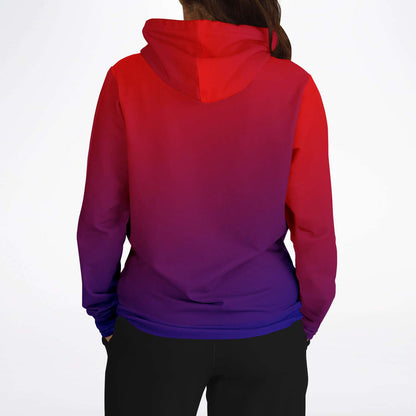 Red Blue Ombre Hoodie
