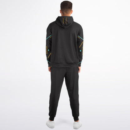 LSJ Black Color Burst Track Suit