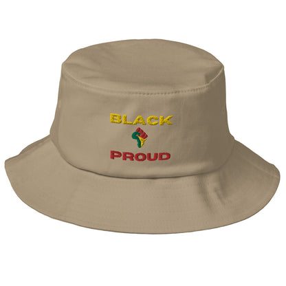 Black & Proud Old School Bucket Hat