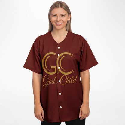 God's Child Baseball Jersey - Maroon