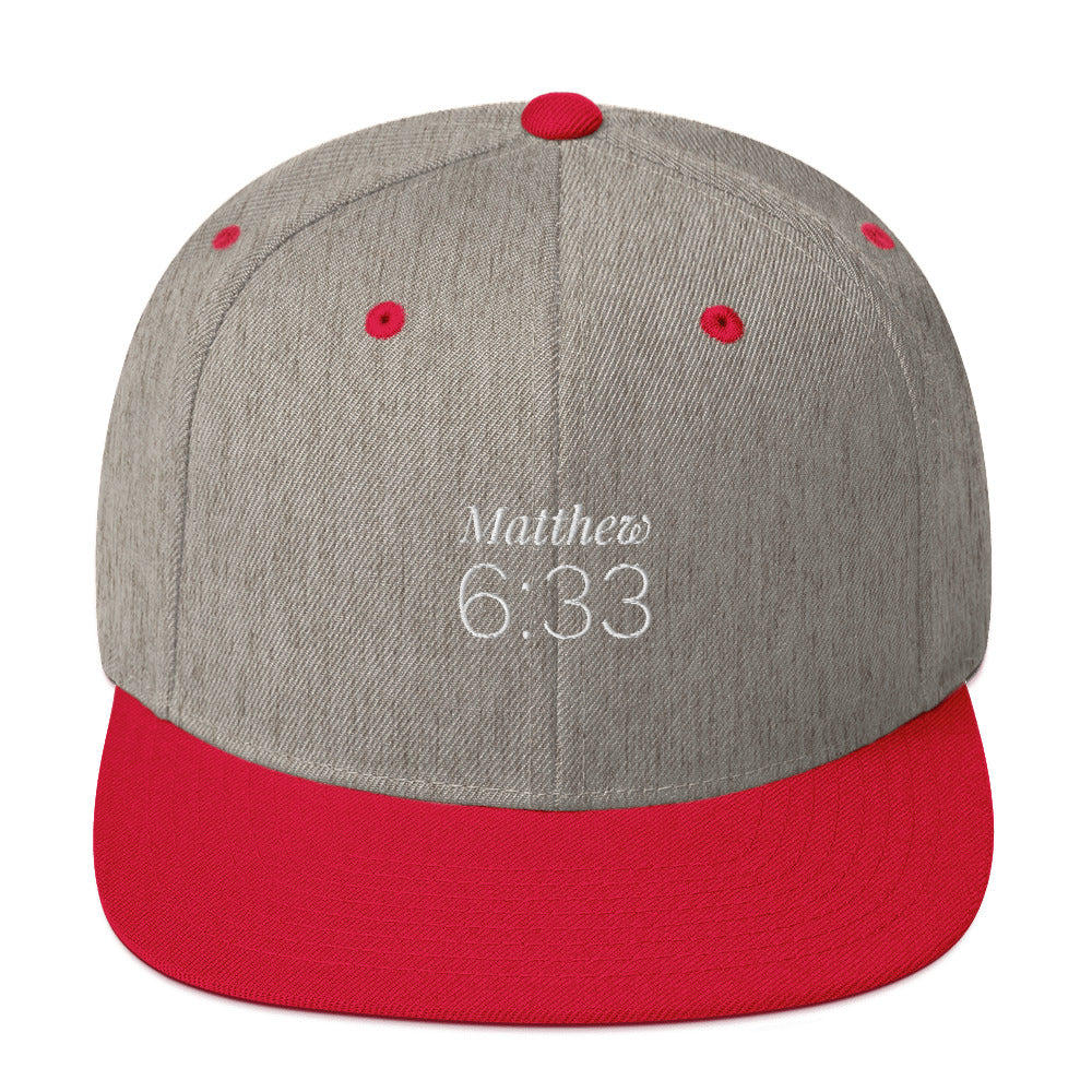 Matthew 6:33 Snapback Hat