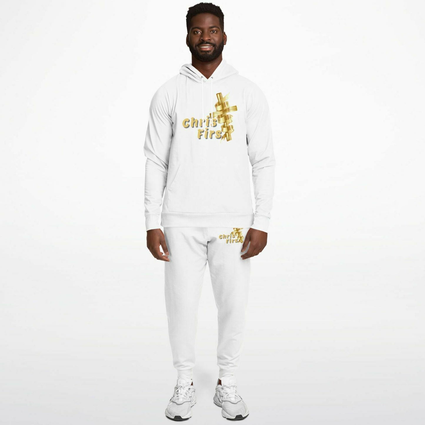 Christ First All White Sweat Suit