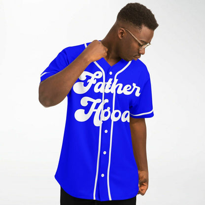 Fatherhood Baseball Jersey - Blue & White