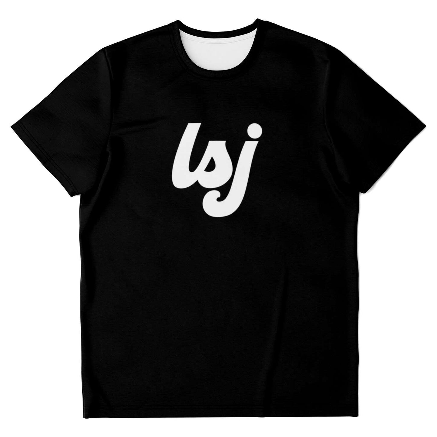 LSJ Brand (Cursive) Black T-Shirt