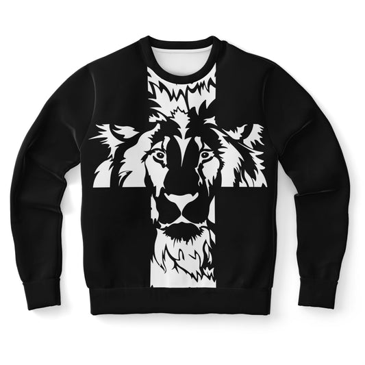 Lion of Judah Cross Black Premium Sweatshirt