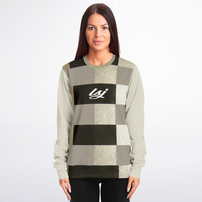 LSJ Brown & Cream Fashion Sweatshirt - AOP
