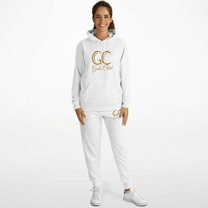 God's Child All White Sweat Suit