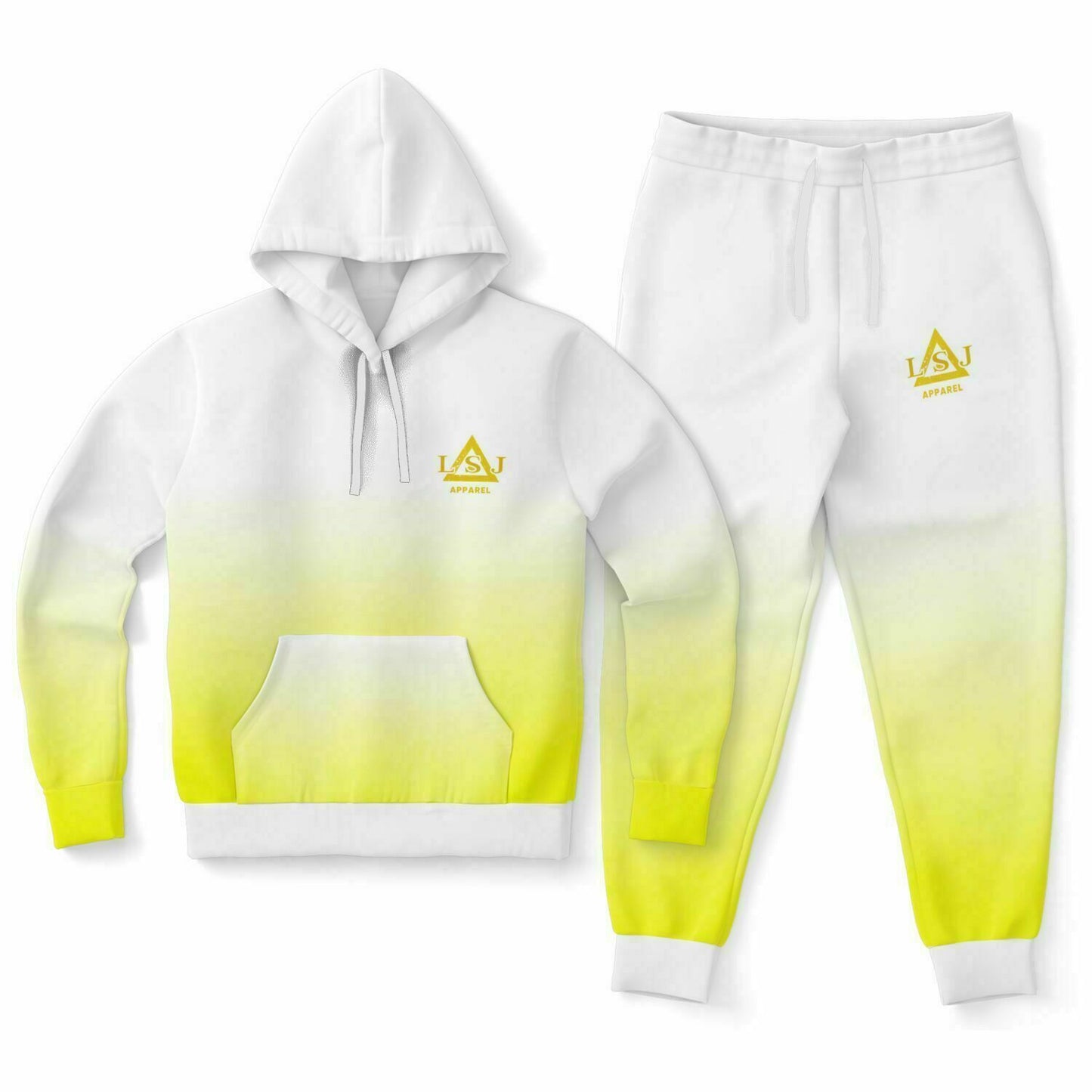 LSJ White & Yellow Sweat Suit