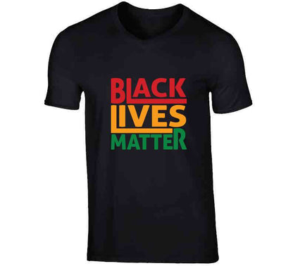 Black Lives Matter Artsy - Red Black Green T Shirt