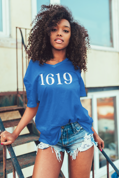 1619 - Know Your History Ladies V-Neck