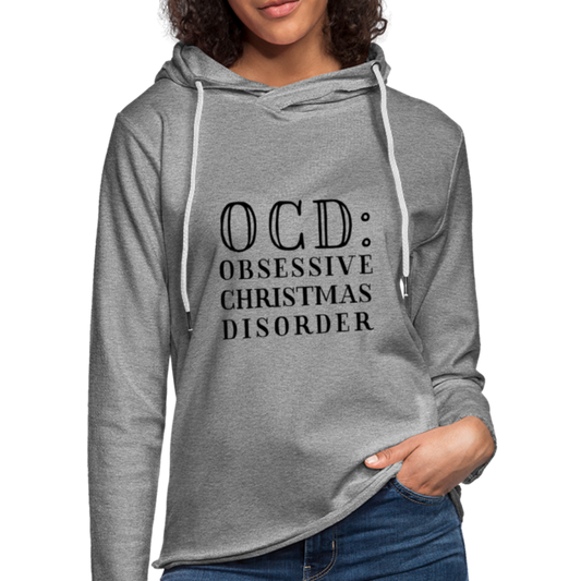 OCD Funny Christmas Terri Hoodie - heather gray