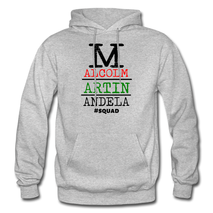 Malcolm Martin Mandela Hoodie - heather gray