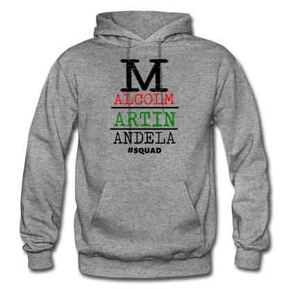 Malcolm Martin Mandela Hoodie - graphite heather