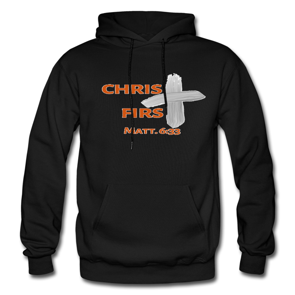 Christ First Hoodie - black