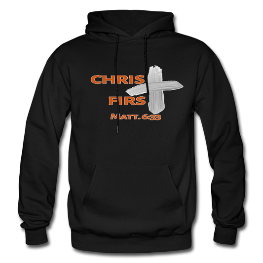 Christ First Hoodie - black