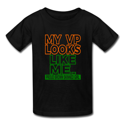 My VP Looks Like Me Girls Shirt - black