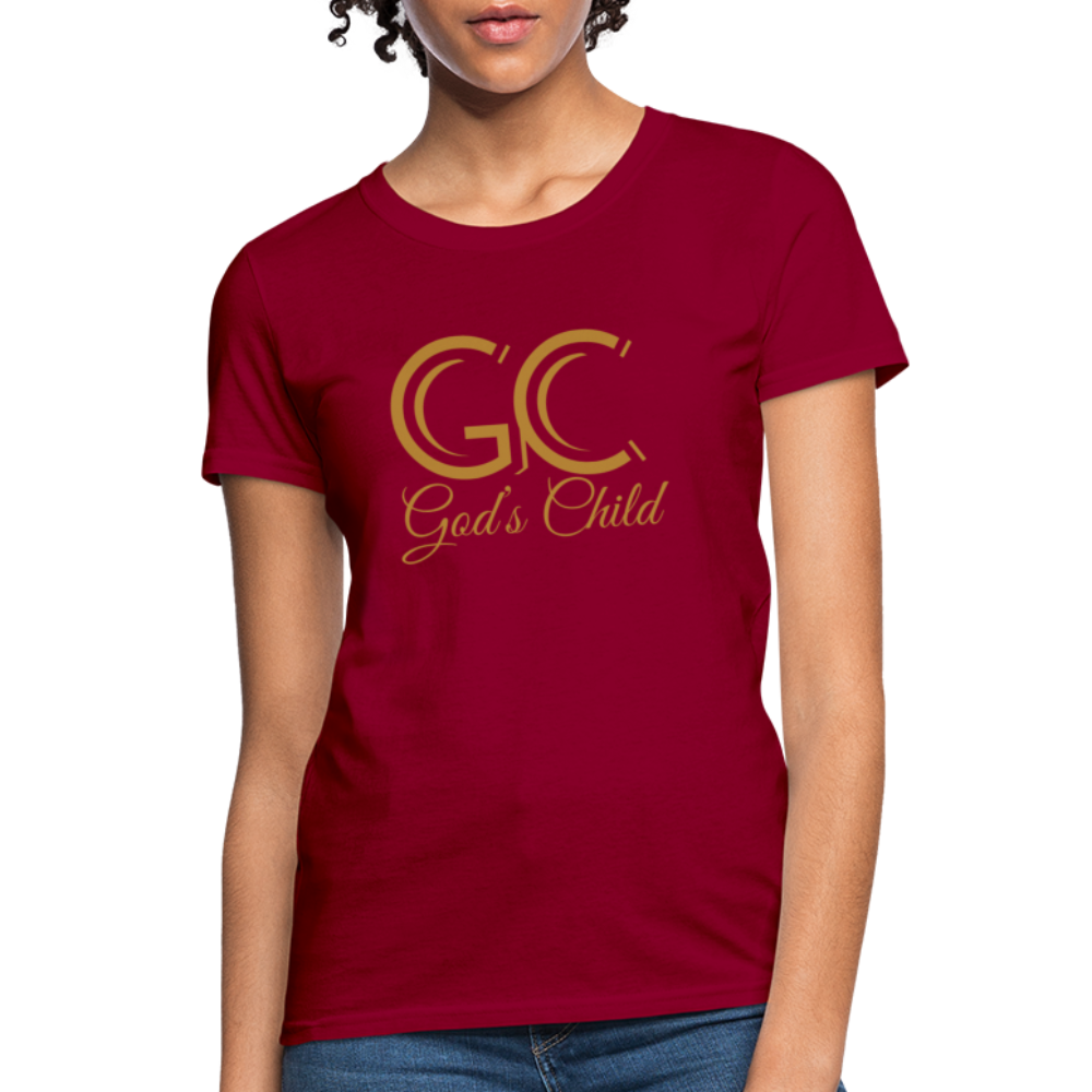God's Child Women's T-Shirt - dark red