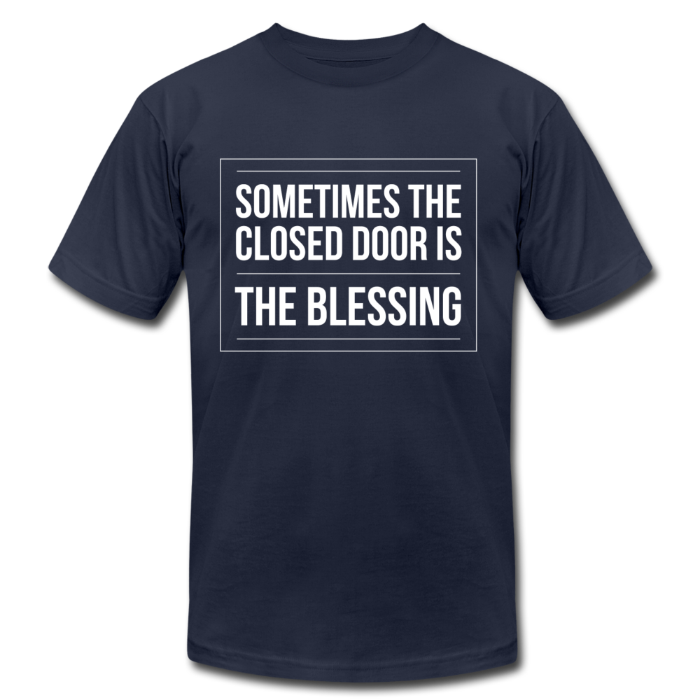 Sometimes The Closed Door Is The Blessing - navy