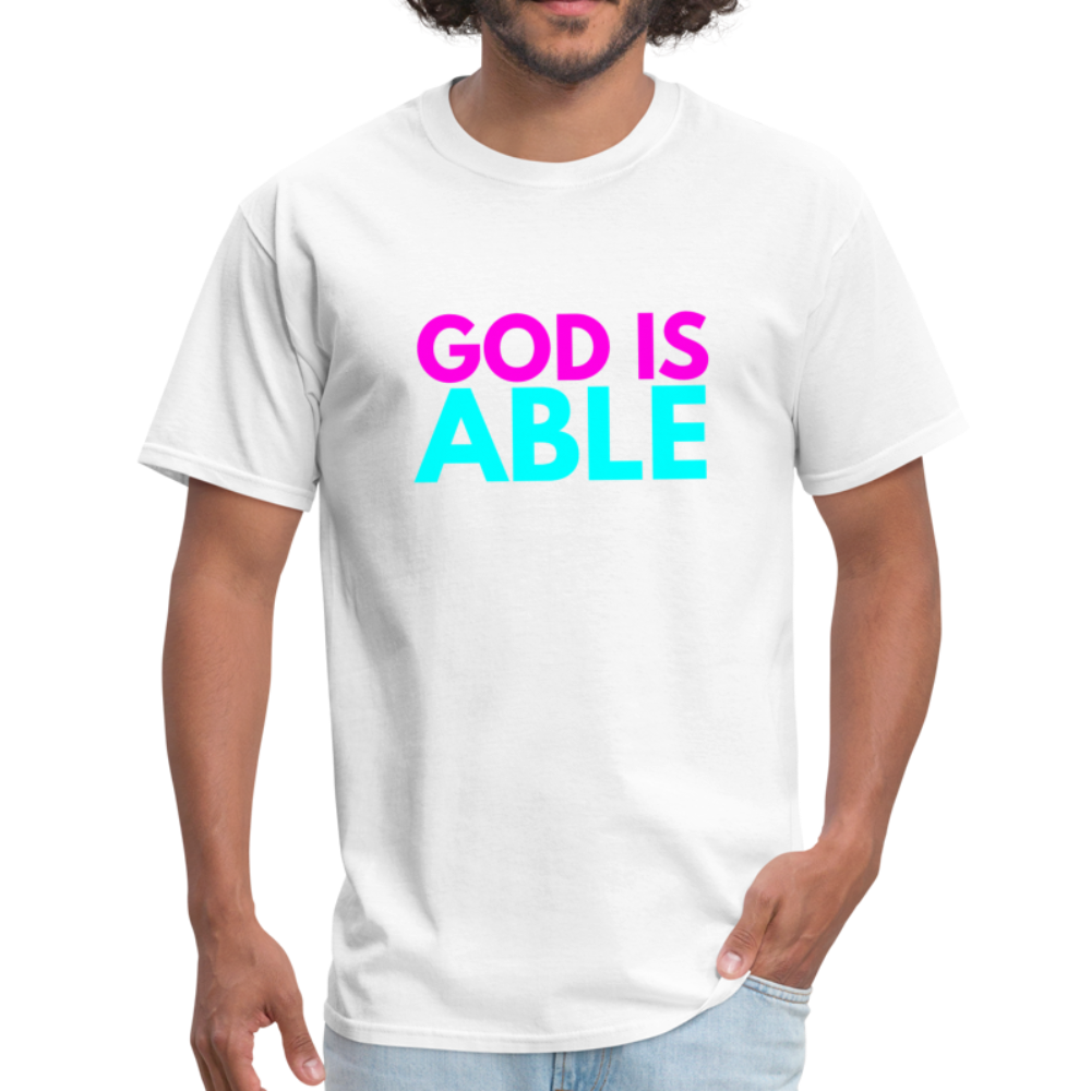 God Is Able - white