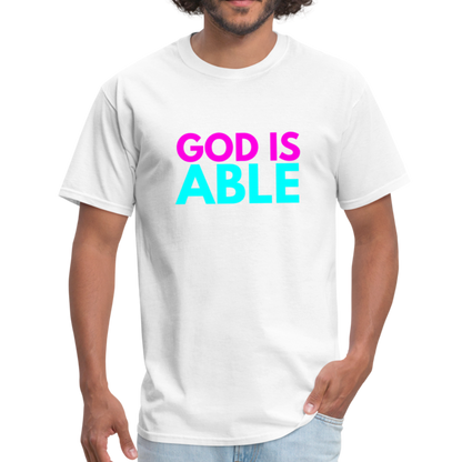 God Is Able - white