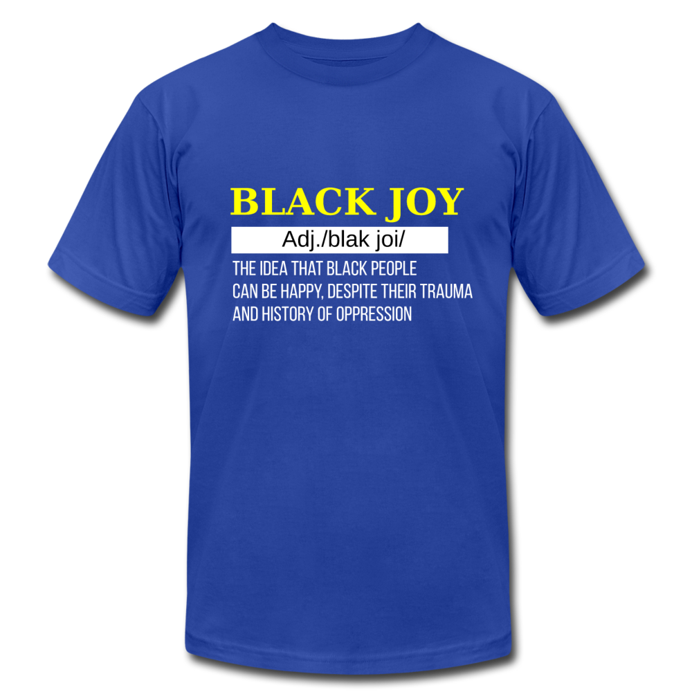 Black Joy Definition - royal blue