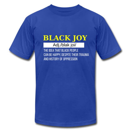 Black Joy Definition - royal blue