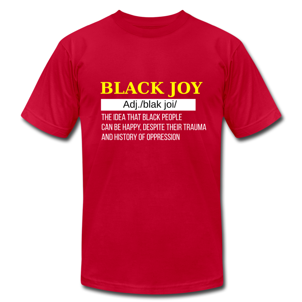 Black Joy Definition - red