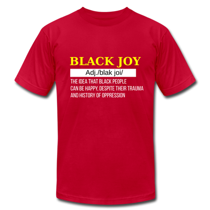 Black Joy Definition - red