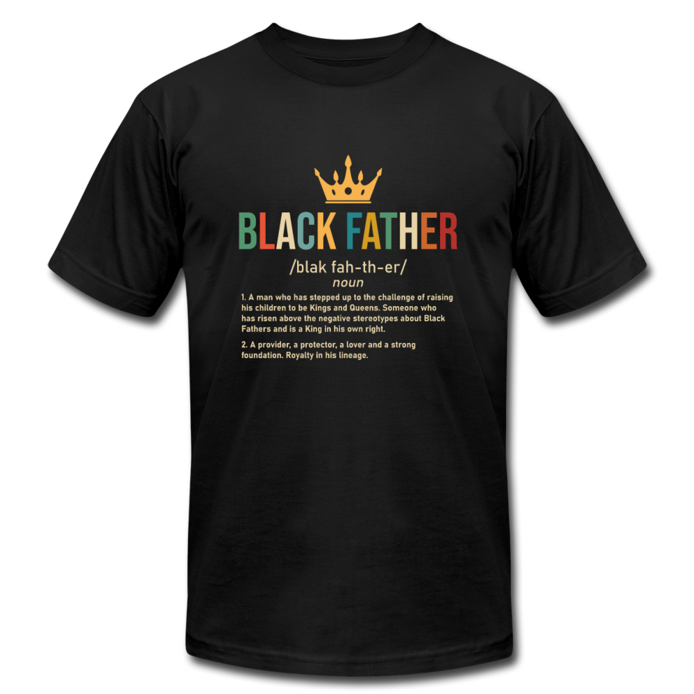 Black Father T-Shirt - black