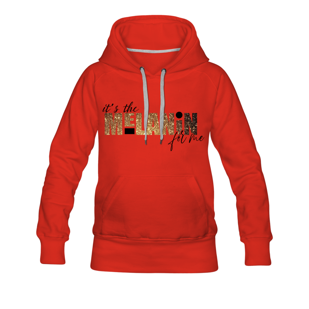 It's The Melanin For Me Hoodie - red