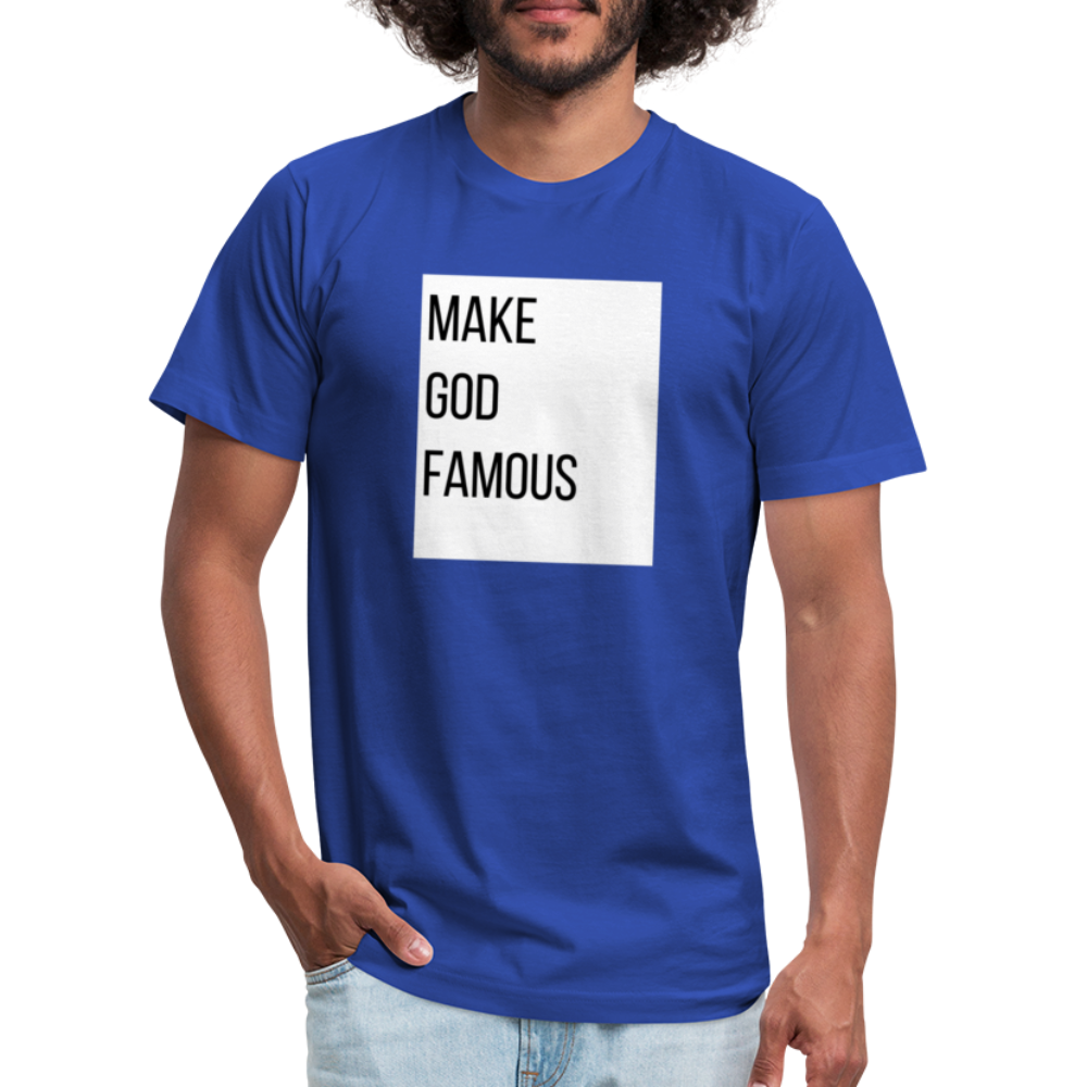 Make God Famous - royal blue