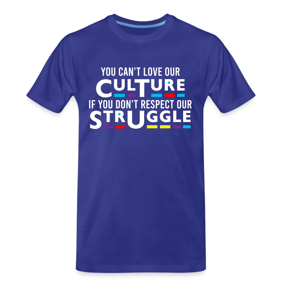 You Can't Love Our Culture If You Don't Respect Our Struggle - royal blue