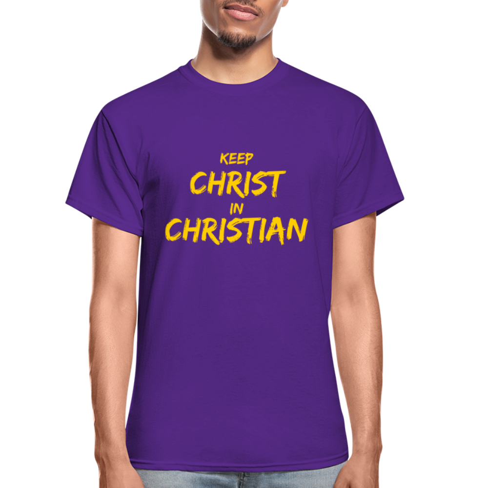 Keep Christ In ChristianT-Shirt - purple