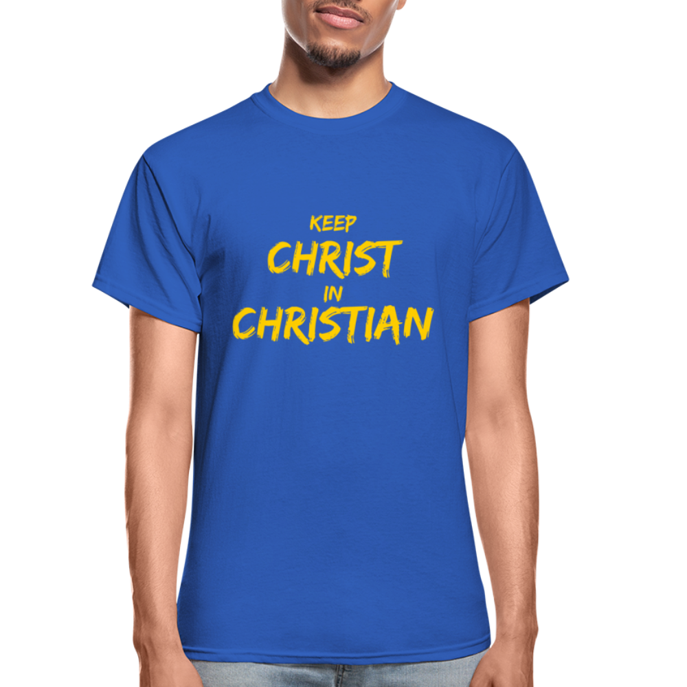 Keep Christ In ChristianT-Shirt - royal blue