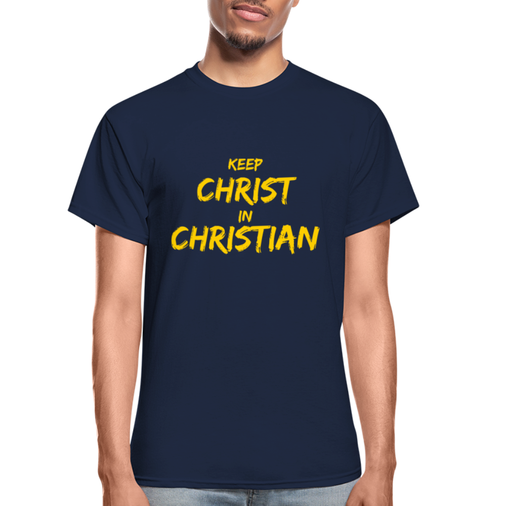 Keep Christ In ChristianT-Shirt - navy
