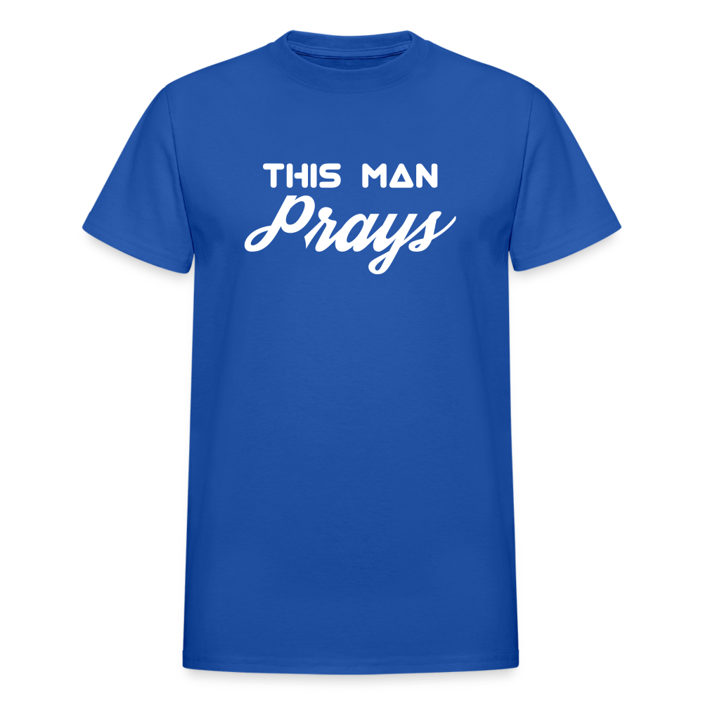This Man Prays - royal blue