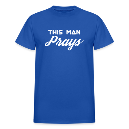 This Man Prays - royal blue
